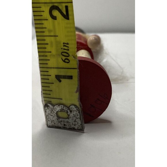 Vintage Wooden Nutcracker Christmas Ornament 1996 Hand Painted - Picture 7 of 9